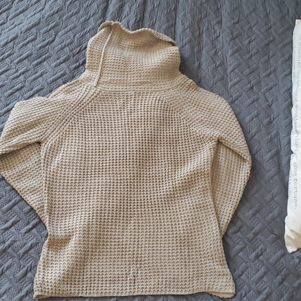 Chunky Button Cowl Neck Sweater - Picture 2 of 2